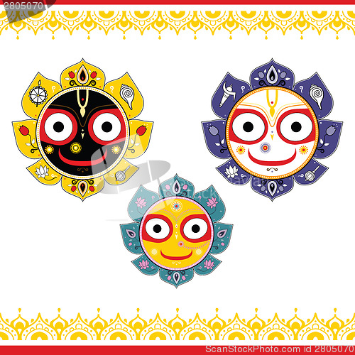 Image of Jagannath. Indian God of the Universe.
