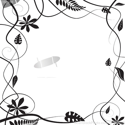 Image of floral silhouette