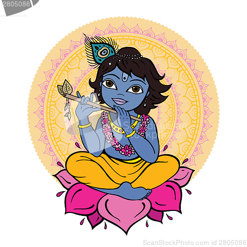 Image of Hindu God Krishna.