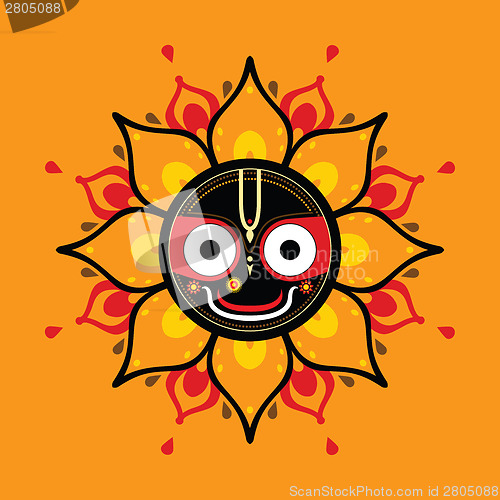 Image of Jagannath. Indian God of the Universe.