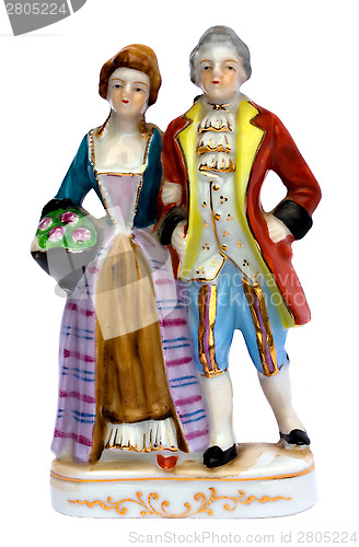 Image of Victorian porcelain figurines