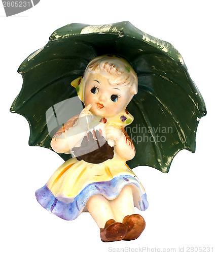 Image of Old retro ceramic figurine