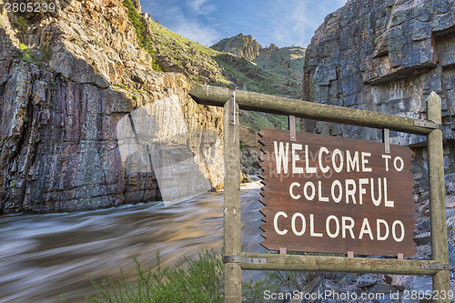 Image of Colorado welcome sign