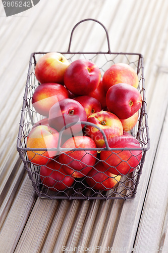 Image of basket of nectarines