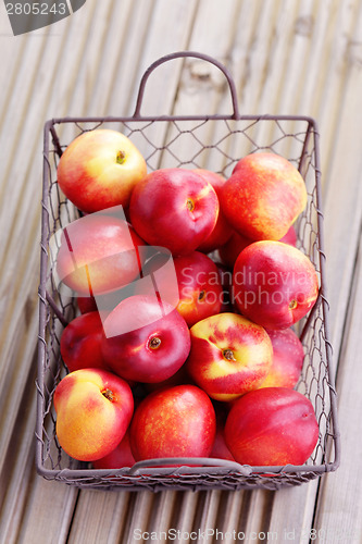 Image of basket of nectarines