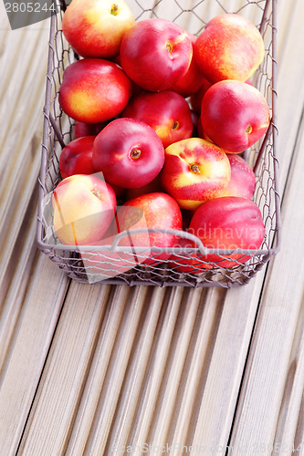 Image of basket of nectarines