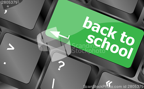 Image of Back to school key on computer keyboard