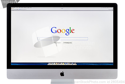 Image of Google search home page