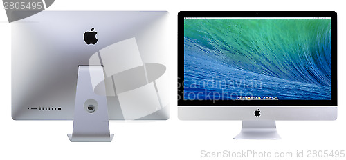 Image of New iMac 27 With OS X Mavericks.