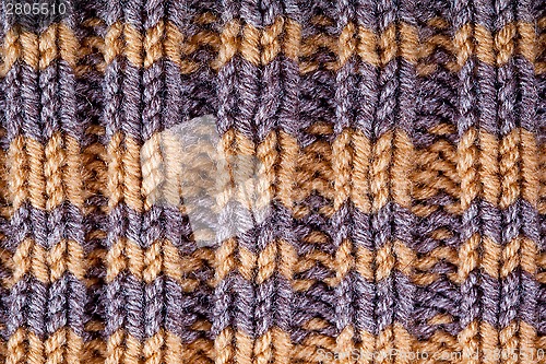 Image of striped knitted texture