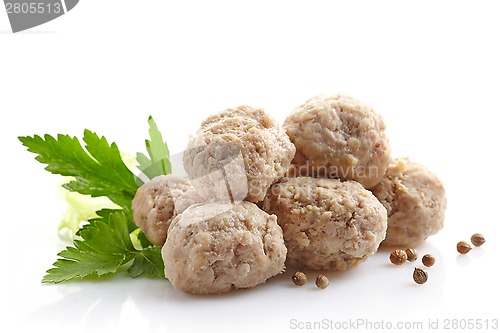 Image of fresh juicy meatballs