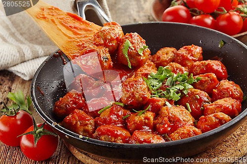 Image of Meatballs with tomato sauce