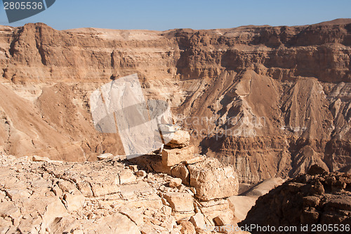 Image of Mountains in stone desert nead Dead Sea