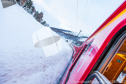Image of Train in the snow