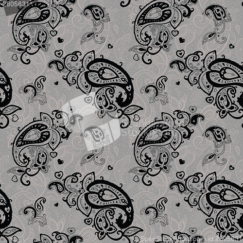 Image of Seamless Paisley background.