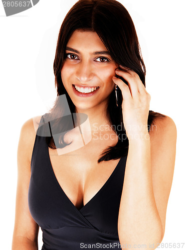 Image of Women on cell phone.