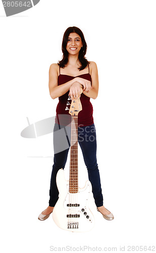 Image of Woman with guitar.