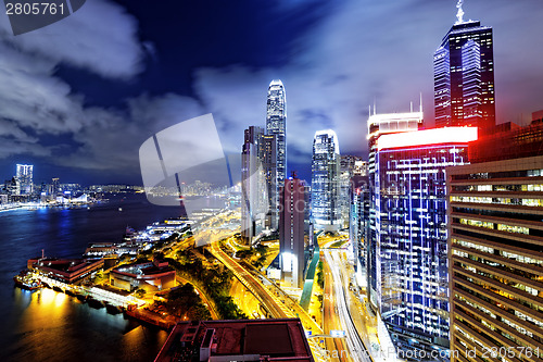 Image of Hong Kong Skylines night