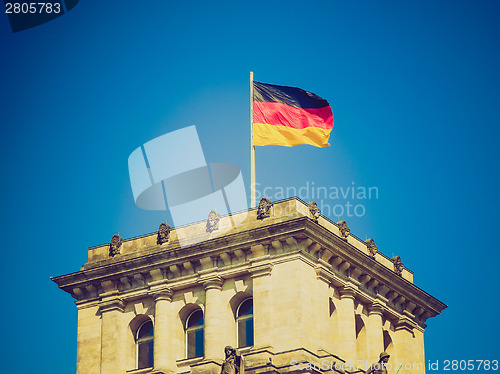 Image of Retro look German flag