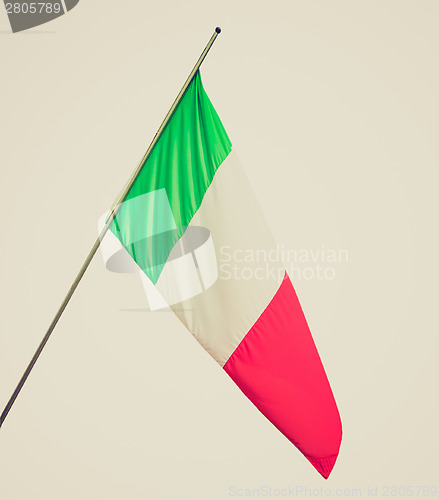 Image of Retro look Italian flag