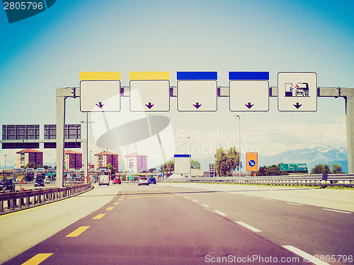 Image of Retro look Motorway