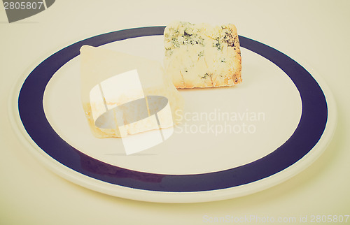 Image of Retro look British cheeses
