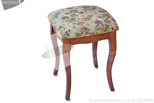 Image of Convenient stool with the seat upholstered with a gobelin.
