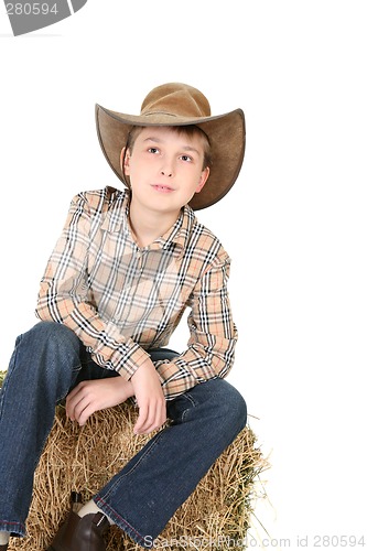 Image of Boy looking up