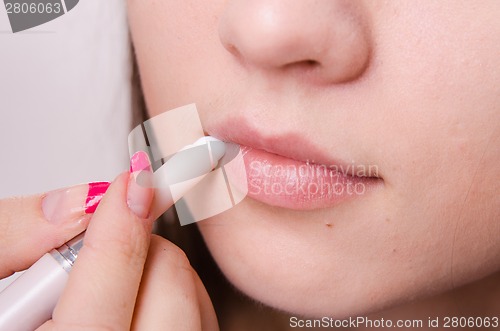 Image of Eyeliner lip makeup cosmetic pencil at