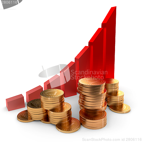 Image of Graph and coins