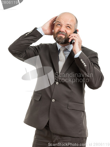 Image of business man phone
