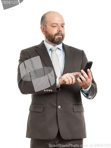 Image of business man phone
