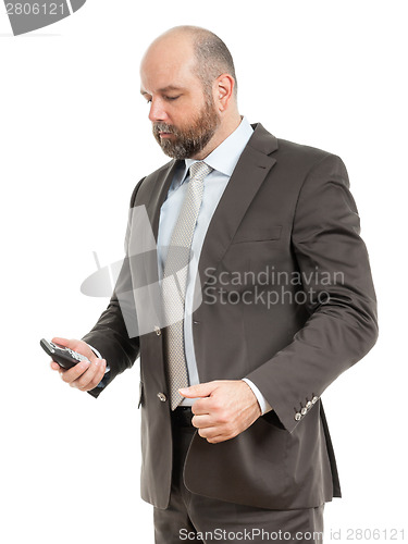 Image of business man phone