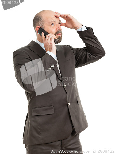 Image of business man phone