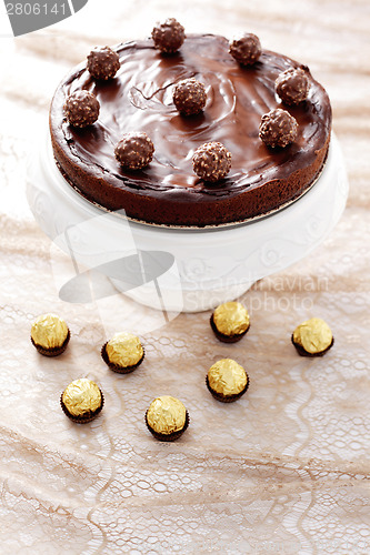 Image of double chocolate cheesecake