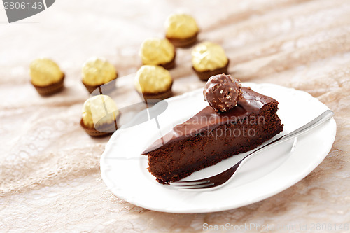 Image of double chocolate cheesecake