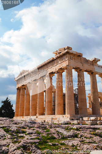 Image of Parthenon at Acropolis in Athens, Greece