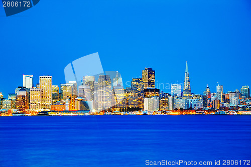 Image of San Francisco cityscape as seen from Treasure Island