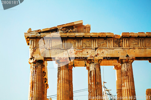 Image of Parthenon at Acropolis in Athens, Greece