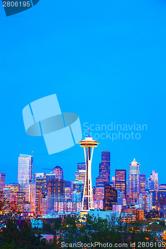 Image of Downtown Seattle cityscape with Space Needle