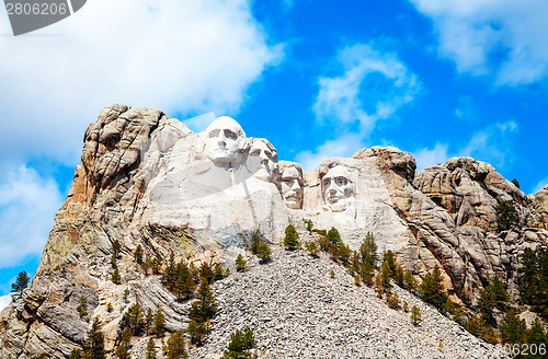 Image of Mount Rushmore monument in South Dakota