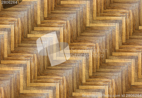 Image of interesting striped parquet pattern