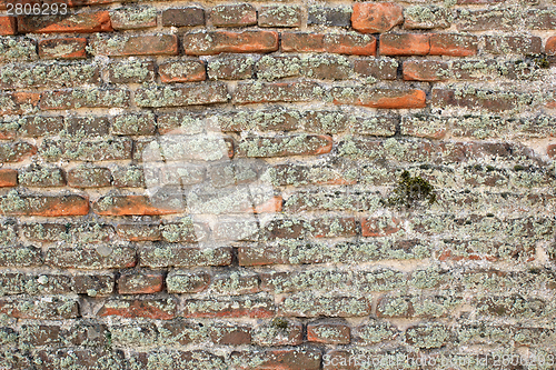 Image of very old brick wall