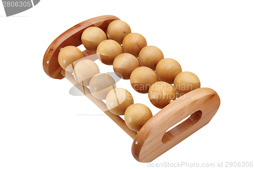 Image of wooden massager for feet