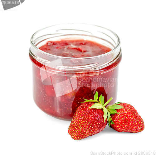 Image of Jam of strawberry with berries