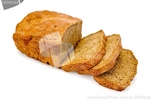 Image of Rye homemade bread cut into slices