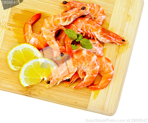 Image of Shrimp with lemon and basil