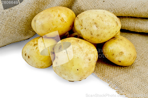 Image of Potatoes yellow with bagging