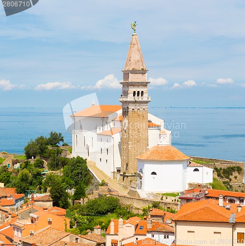 Image of Picturesque old town Piran, Slovenia.