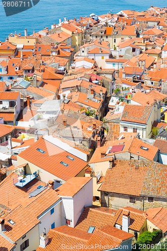 Image of Picturesque old town Piran, Slovenia.